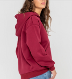 Flip Mommy Oversized Zip Hooded Fleece