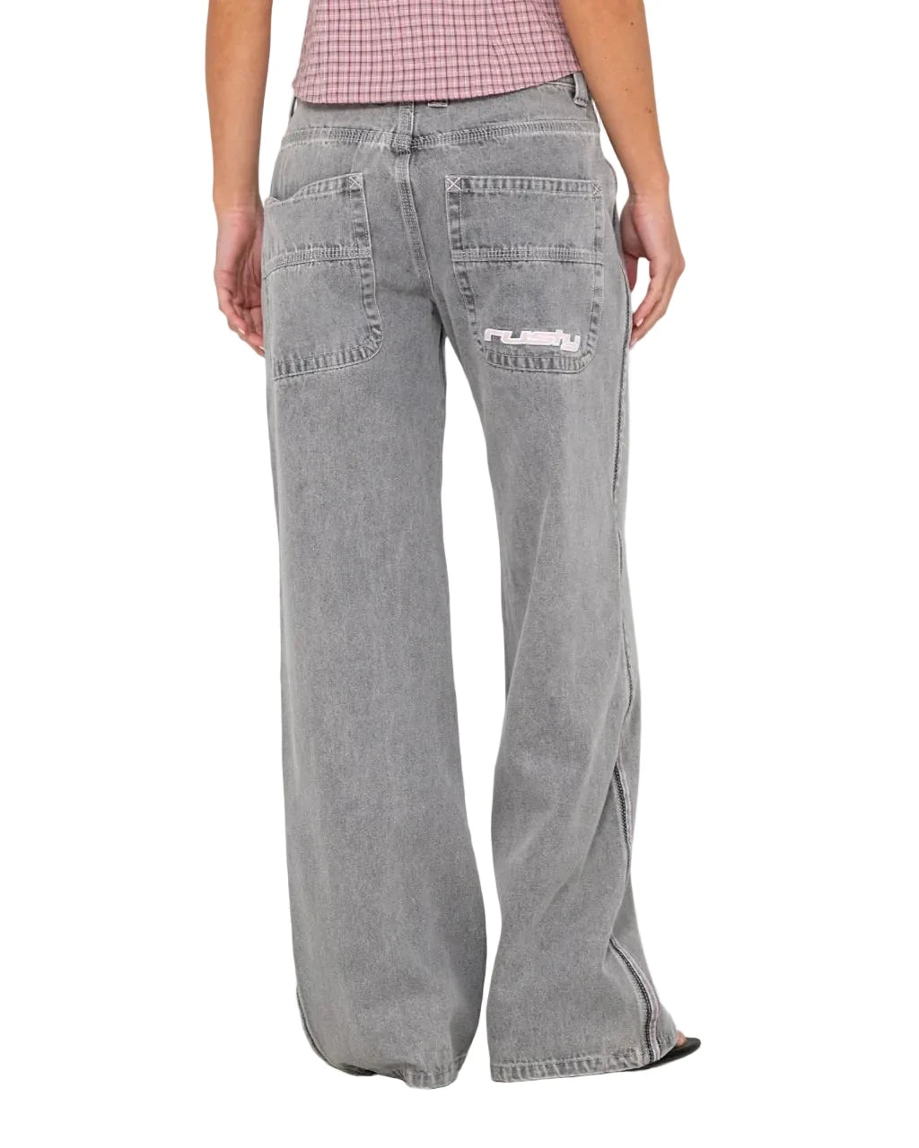 Flip Mommy Low-Rise Wide Jeans