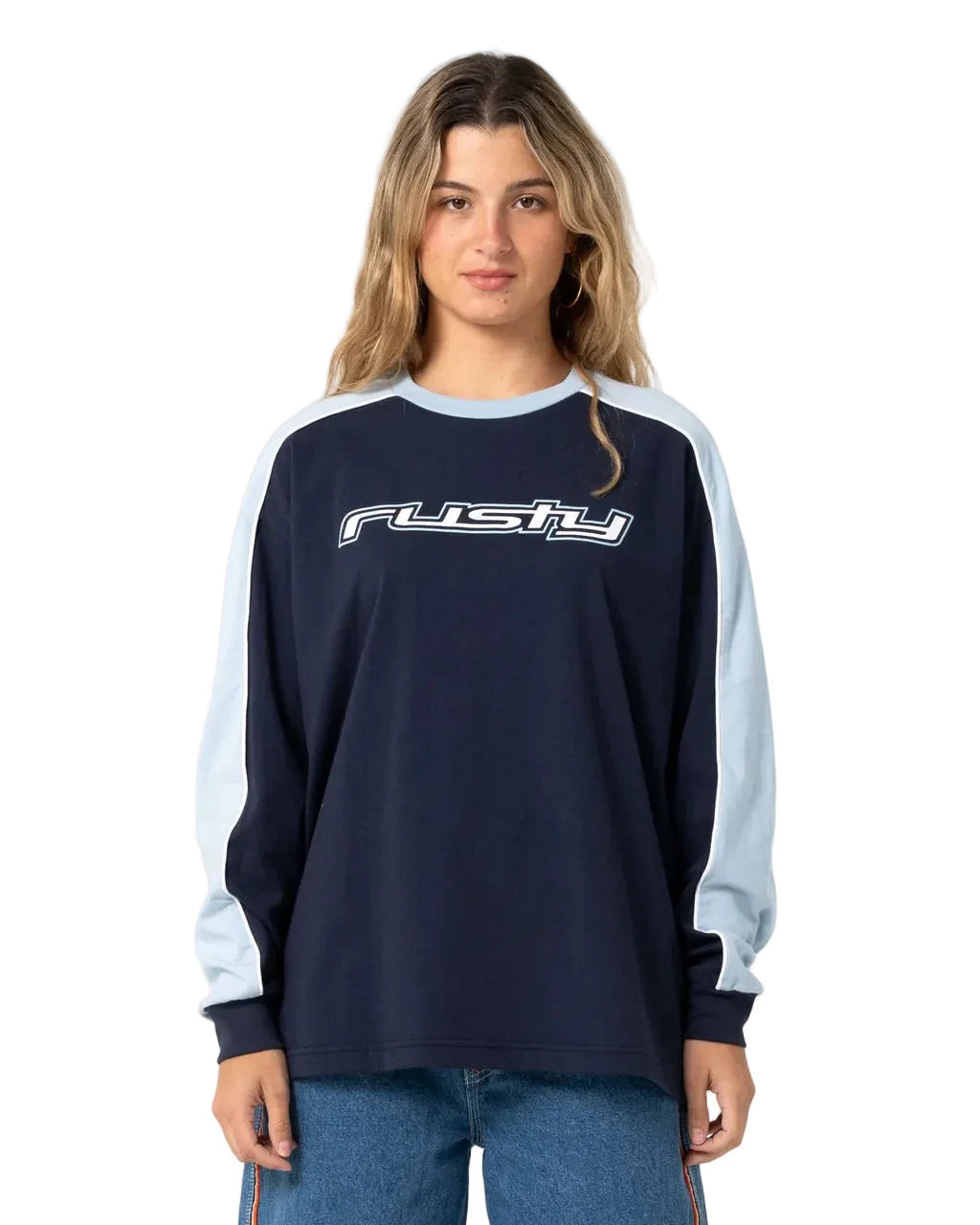 Fine Line Contrast LS Tee