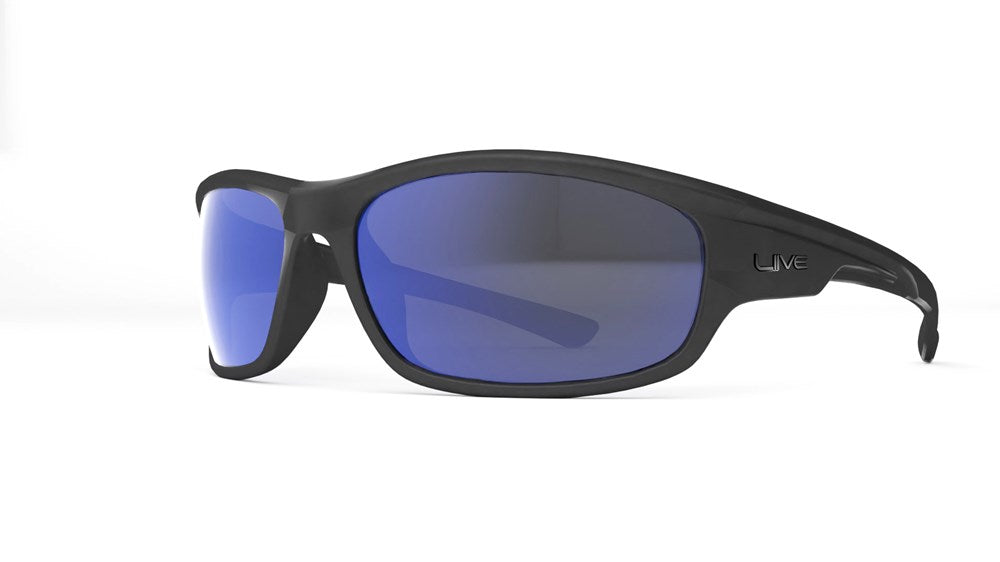 Bream - Matt Black/Blue Mirror Polar