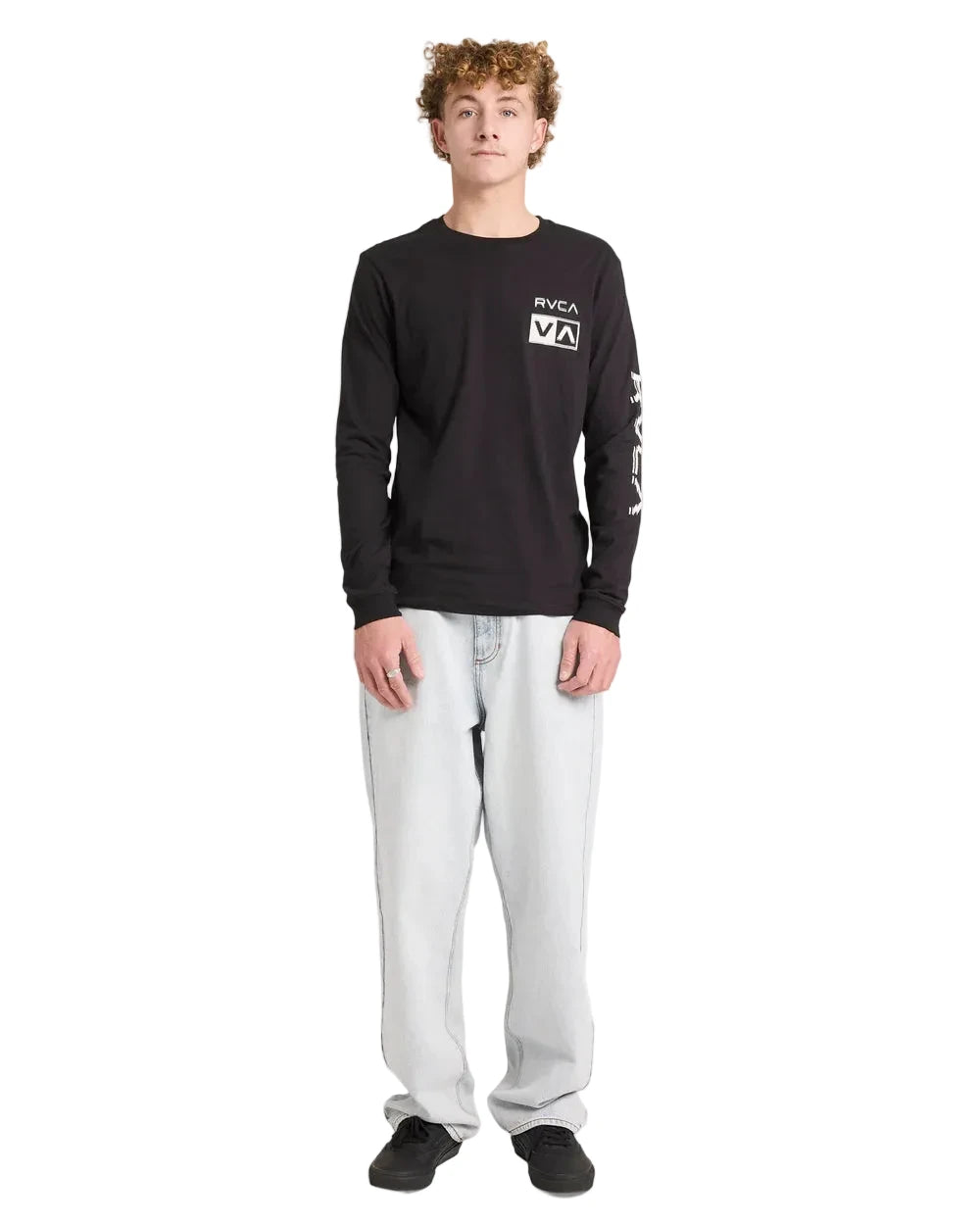 Big RVCA Glitch LS Tee