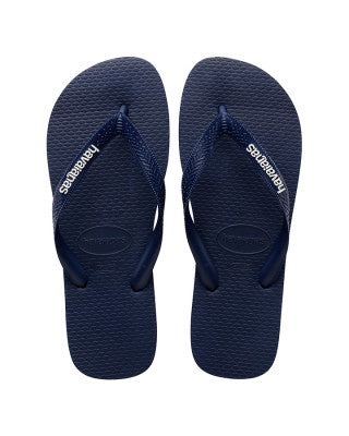 Rubber logo - Navy Blue/White