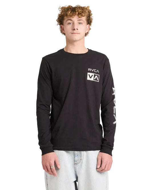Big RVCA Glitch LS Tee