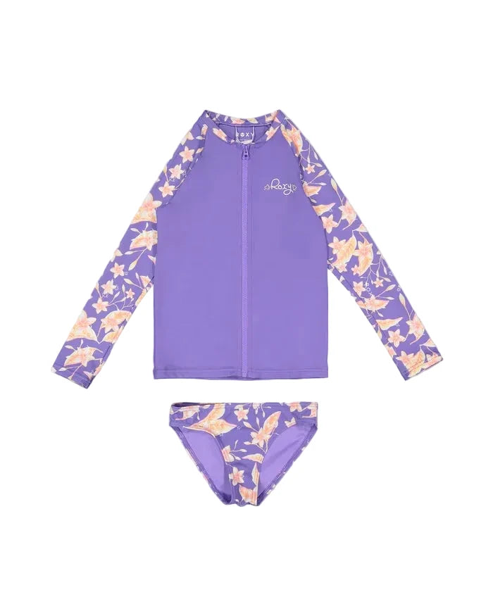 Girls Plumeria Swim Set