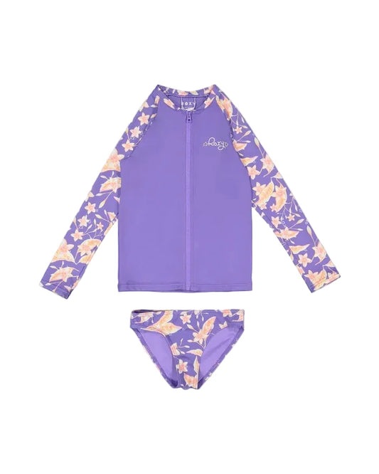 Girls Plumeria Swim Set
