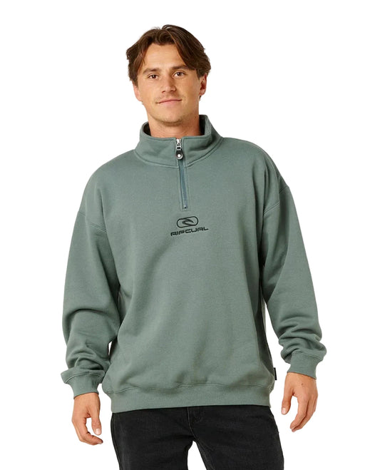 Pill Icon 1/4 Zip Crew
