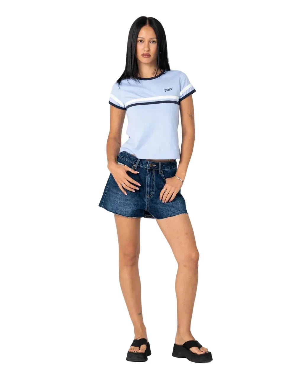 Billie Stripe Baby Tee