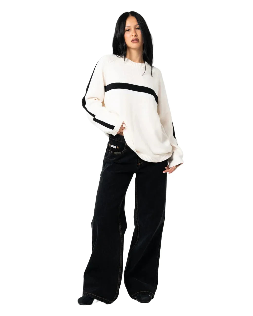 White Lines Knit