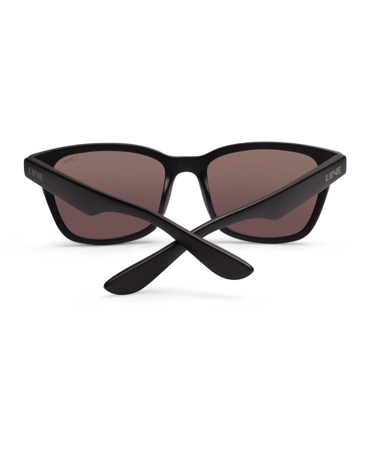 ALVIN.  Matte Black/Green Mirror