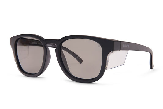 Z Crafter X Safety - Polarised Matt Black Clear Blinker