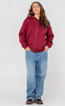 Flip Mommy Oversized Zip Hooded Fleece