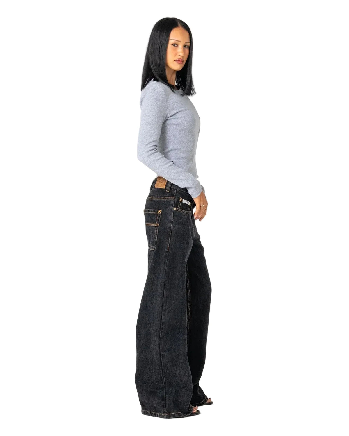 Wendy Wide Low Rise Denim Jean