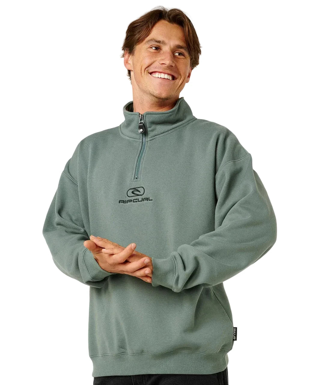 Pill Icon 1/4 Zip Crew