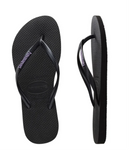 Kids slim rubber logo black/lilac kids