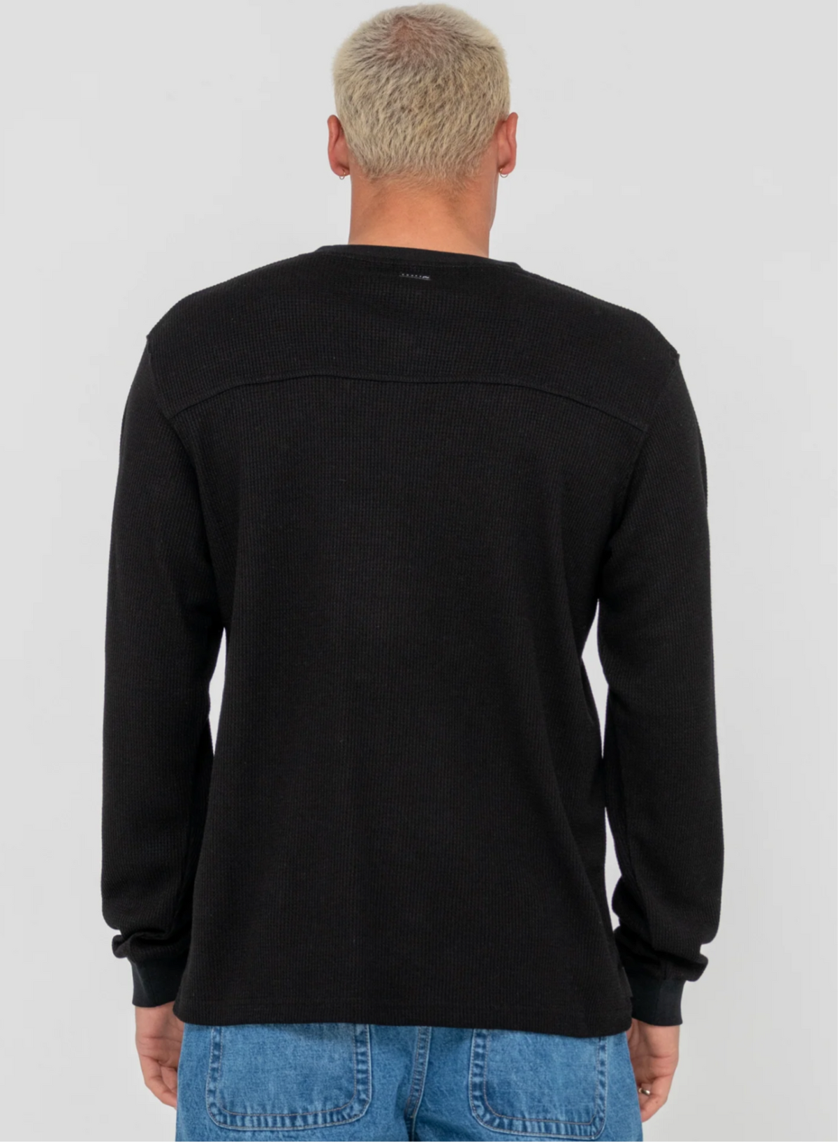 Boxed Out Waffle Long Sleeve Tee