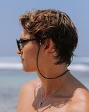 Braided Leather Sunglasses Chain