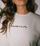 Rusty Essentials Oversized Crew Fleece