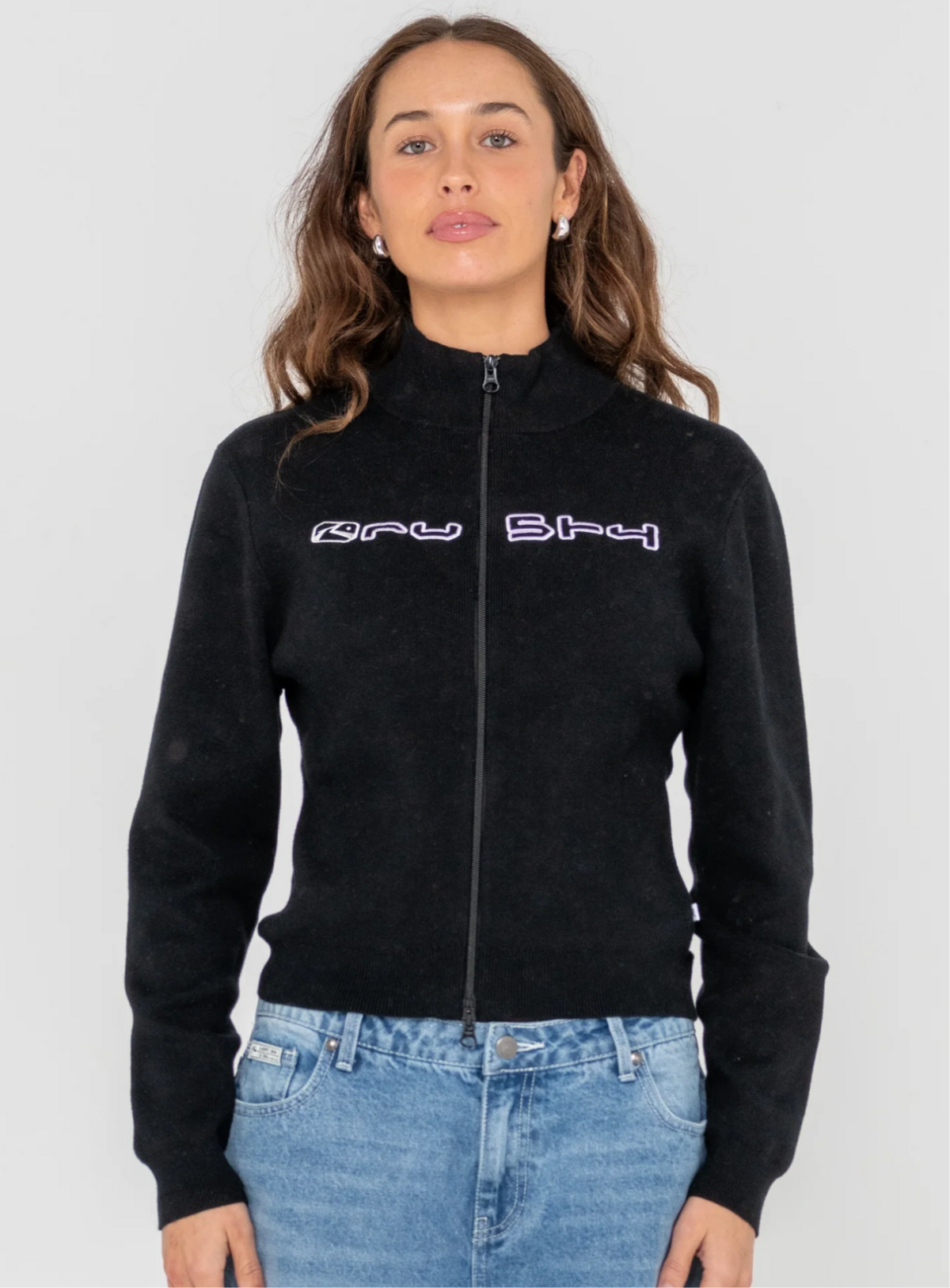 Sundial Zip Though Skimmer Knit
