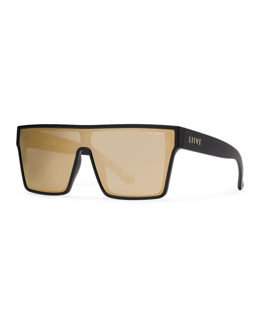 WASTELAND.  Matte Black/Gold Mirror