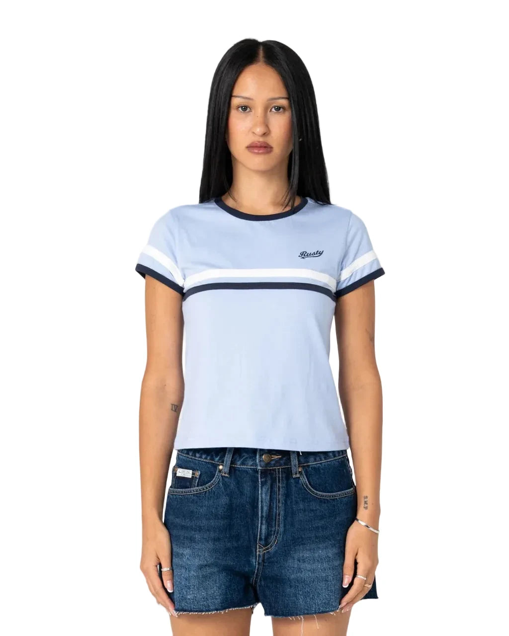 Billie Stripe Baby Tee