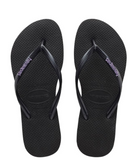 Kids slim rubber logo black/lilac kids