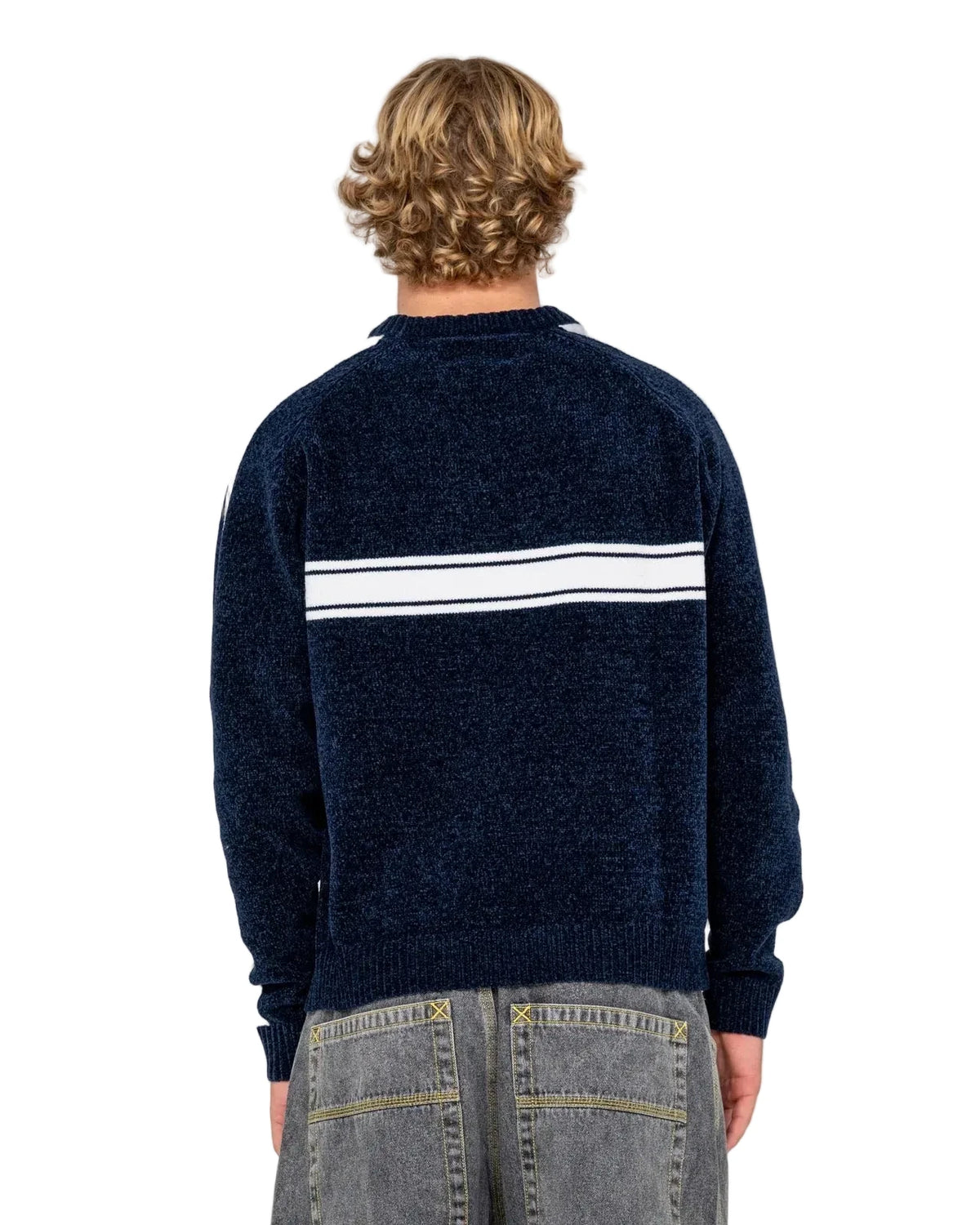 White Lines Chenille