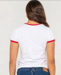 Bonnes Vacances Ringer Baby Tee