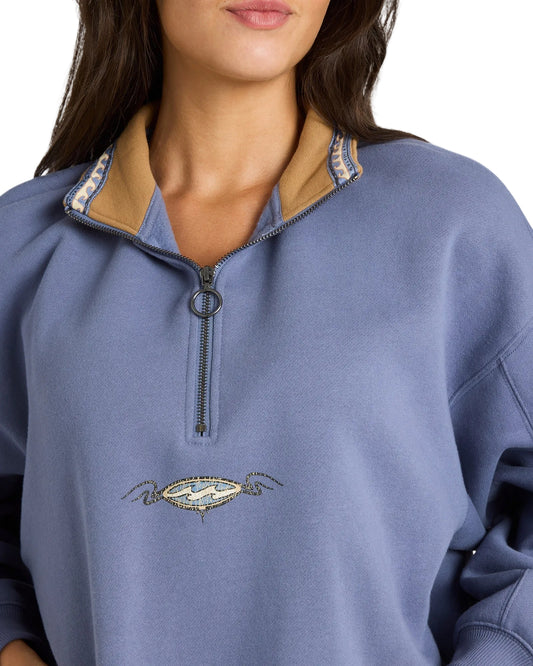 Wave Break Half Zip Crew