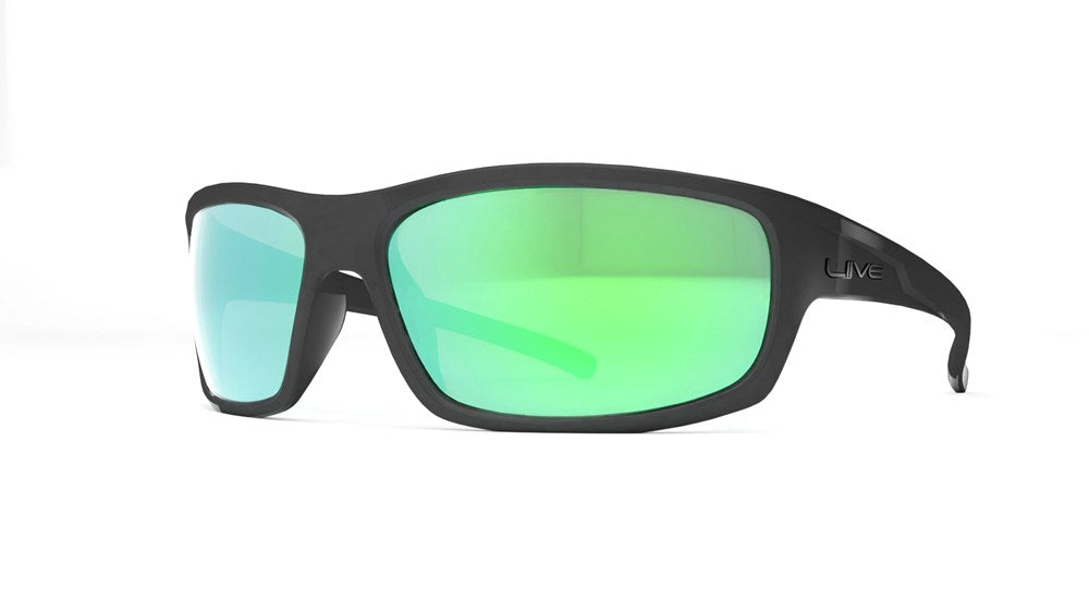 Tuna - Matt Black Green Mirror Polar
