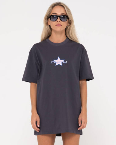 Star burst tee dress