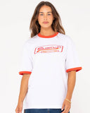 Boarding pass oversize short sleeve tee