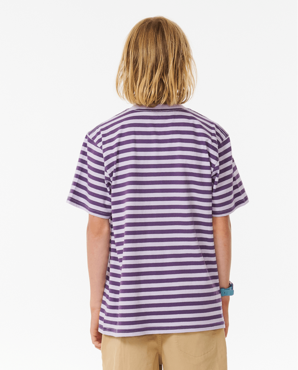 Earth waves stripe tee - kids