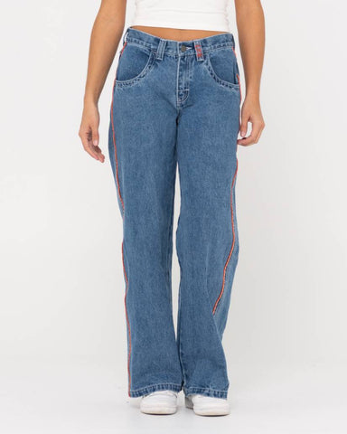 Flip mommy low rise wide leg denim pant