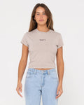 Rusty signature skimmer baby tee