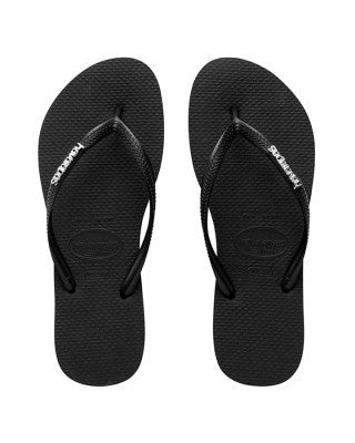 Slim Metal Logo - Black/Silver