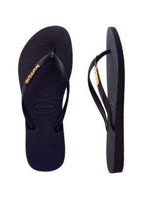 Slim Metal Logo - Black/Gold
