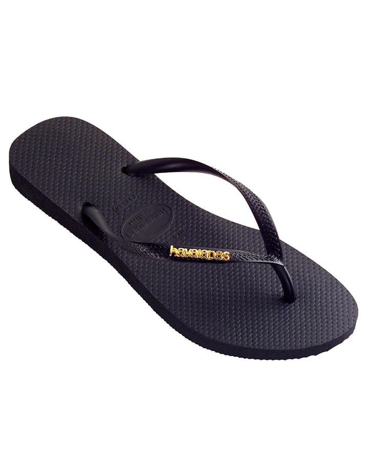 Slim Metal Logo - Black/Gold