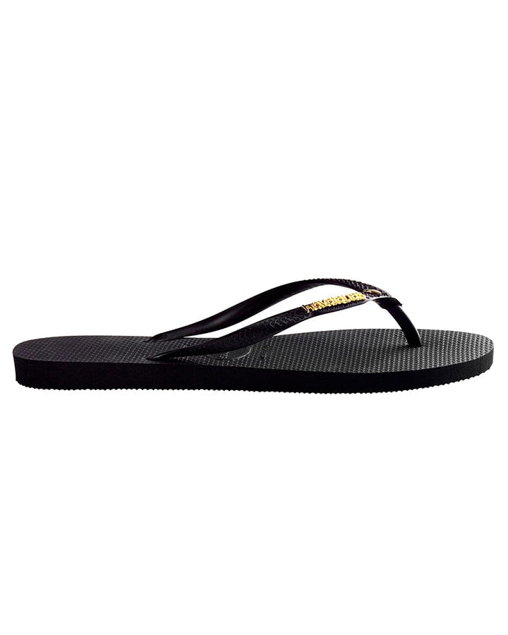 Slim Metal Logo - Black/Gold