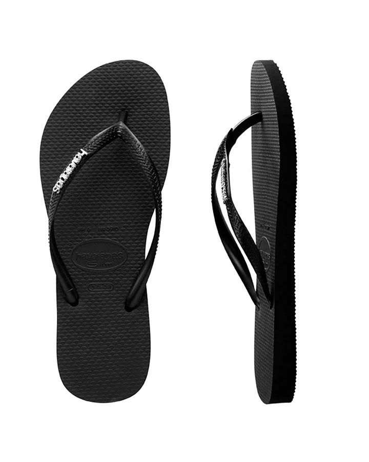 Slim Metal Logo - Black/Silver