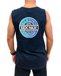 Fade blue blend muscle