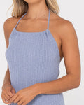 Simmer halter neck dress