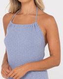 Simmer halter neck dress