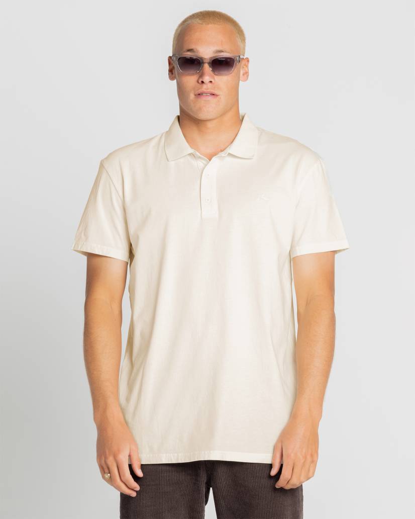 Comp wash short sleeve polo