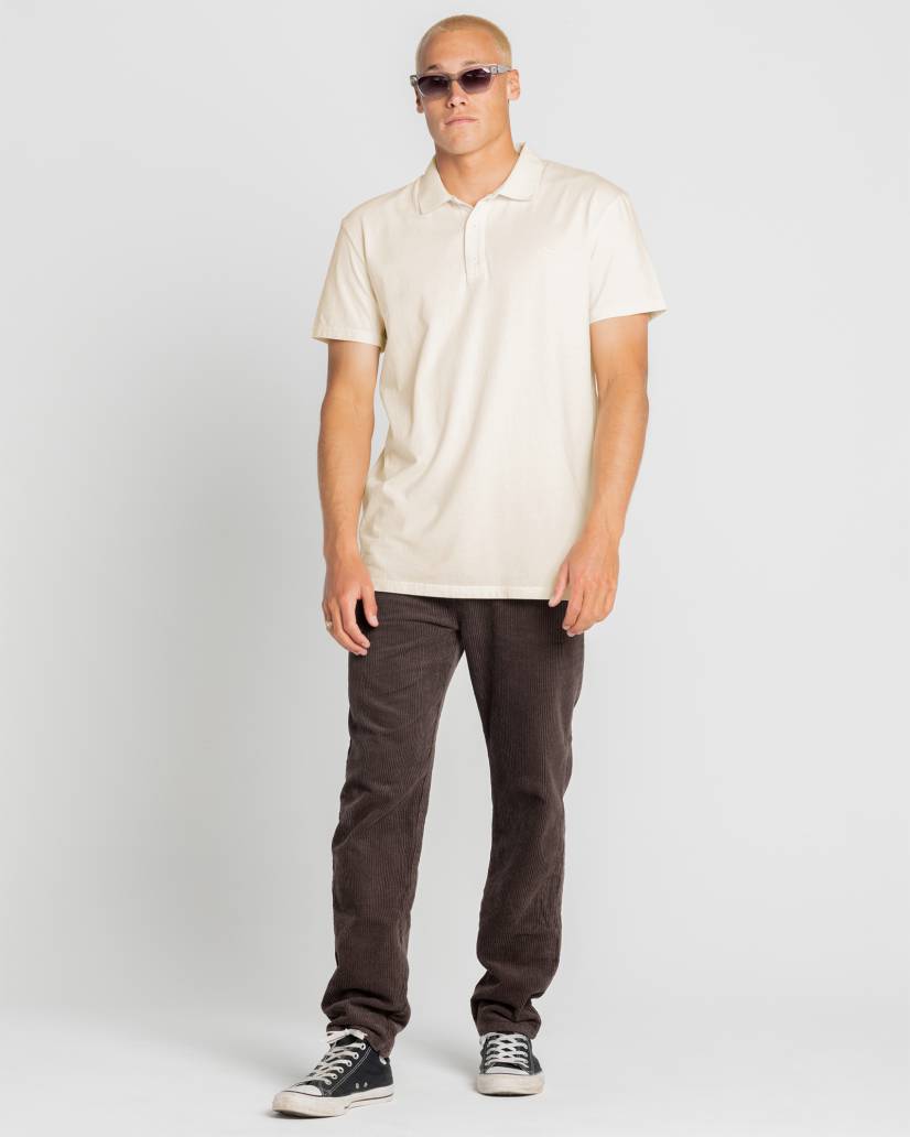 Comp wash short sleeve polo