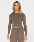 Solace long sleeve knitted top