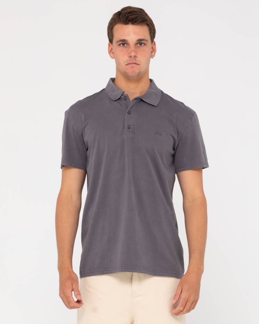 Comp wash short sleeve polo