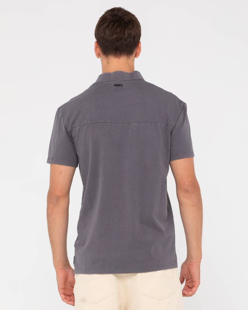 Comp wash short sleeve polo