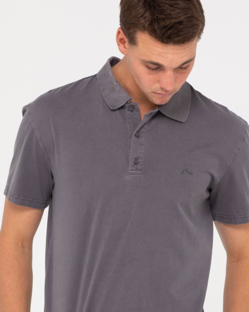 Comp wash short sleeve polo