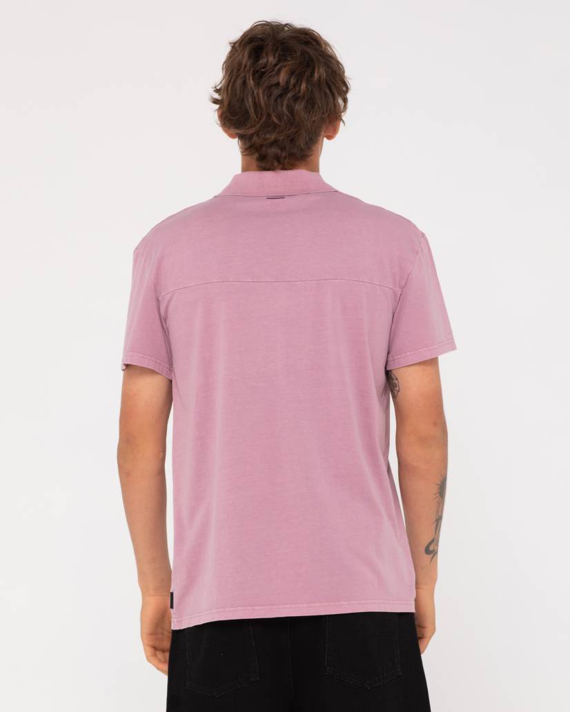 Comp wash short sleeve polo