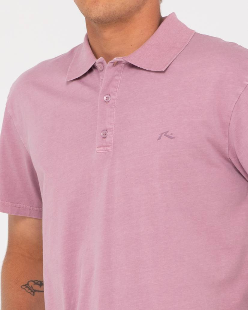 Comp wash short sleeve polo